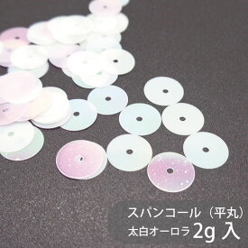 【数量限定】ポリエステルスパンコール PSPN-P59 太白オーロラ 2g センターホール 平丸 衣装 装飾 新体操 社交ダンス バレエ アイススケート 服飾 小物 アクセサリー 刺繍 手芸 ビーズ ハンドメイド クラフト