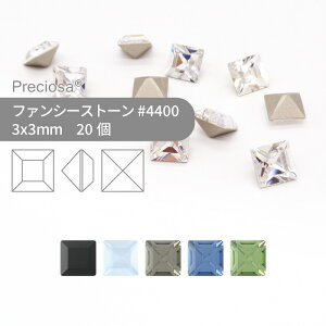 vVIT PRECIOSA t@V[Xg[ 4400 FEmg[n 3x3mm 20  nhCh p[c ANZT[ rW[ fRp[c lC O[fR VJbg Xg[ ߍ݌^