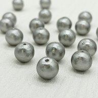 コットンパール 通し穴 グレー 小袋 丸 ラウンド 両穴 日本製 正規品 パール 軽い クラフト ハンドメイド…