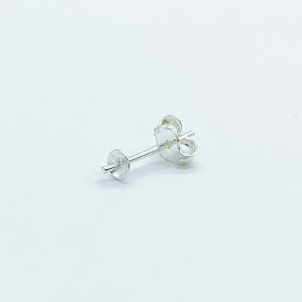 シルバー925 ピアス 芯立て キャッチ付 SV301-03 0.7X13mm 皿3mm 2ペア