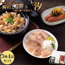 御中元 お中元 【国産天然】「汐（しお）セット」 / ごま鯛 85g×2個 天然真鯛の 二度焼き 鯛めし 素 (2合用) 選べる明太子 ごまたい 中元 胡麻タイ ゴマ鯛 博多 美味しい 福岡 お土産 おつまみ 鯛 ごまだれ 冷凍 天然鯛 鯛の刺身 刺し身 ご飯のお供 家飲み ギフト 福岡土産