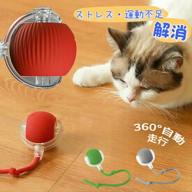 猫ボール 猫玩具 自動猫おもちゃ 電動自動回転 猫のエクササイズボール 光る 長い尾付き インタラクティブ ペットおもちゃ ストレス解消 運動不足解消 USB充電式 猫の狩猟本能を刺激