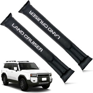 ランドクルーザー250系 PUレザー 隙間クッション 車用 シートサイド隙間埋め シート隙間埋めクッション 刺繍 スボーツ式 運転席 助手席 ゴミ小物類 落下防止 プリントロゴ入り小物入れ 2本セ