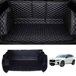 カスタム に適用 ボルボXC60 2018-2024 車のトランクマット 車種専用設計 3Dフルカバーカーゴマット ラゲッジマット XPE 防水仕様 耐汚れ 抗菌性 耐磨耗性 カスタムマット 保護パーツ (Color : 黒)