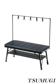 【まとめ買いで最大500円OFFクーポン!】【送料無料】Multi Iron Table アイアンテーブル WAQ-MIT1 パネル式 アウトドア キャンプ バーベキュー BBQ アルミ ランタンハンガー付き 簡単組立 コンパクト 収納袋付き