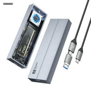 �y���������zZANG MASTER M.2 SSD �O�t���P�[�X 40Gbps ��p�t�@���t���̑��d��p M.2 �P�[�X 40Gbps�����`�� �ŐV��USB4.0�Z�p M.2 NVMe SSD�Ή� �A���~�������̃P�[�X Thunderbolt 4 SSD �P�[�X 2230 2242 2260 2280(M