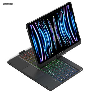 �y���������z�L�[�{�[�h �P�[�X �p�� iPad Pro 11�C���` (M5/M4�A2025/2024) �^�b�`�p�b�h 7�F�o�b�N���C�g �y���V�����[ ���C�����Xbluetooth�L�[�{�[�h �A���~ Pencil���[ ��