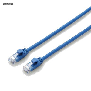 �y���������zLAN�P�[�u�� CAT6A 40m �ܐ܂�h�~�R�l�N�^ ���炩 �u���[ LD-GPAYC/BU40