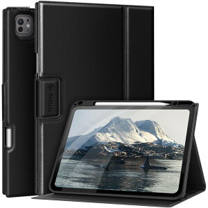 �y���������ziPad Pro 13�C���` �P�[�X M5 (2025)/M4 (2024) ��p �y���V�� �z���_�[ Pencil Pro/USB-C���S�Ή� �Ђъ���h�~ �\�t�gPU���U�[ (�u���b�N)