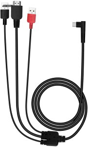 �y���������z�t�^�uKamvas 12/Kamvas 13/Kamvas 16 (2021) ��p3IN1�P�[�u�� Type-C USB�T�|�[�g�ڑ��[�q 3IN1�P�[�u��CB05A