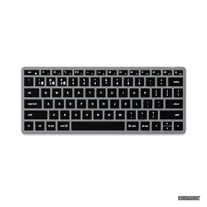 �y���������zSlim X1 ���^ Bluetooth ���C�����X�L�[�{�[�h ? US QWERTY �z��A�o�b�N���C�g�t���A�}���`�y�A�����O�Ή� ? MacBook Air & Pro M5/M4�AMac Mini�AiPad Air & Pro M5/M4�AiMac ���Ή� ?�O���[