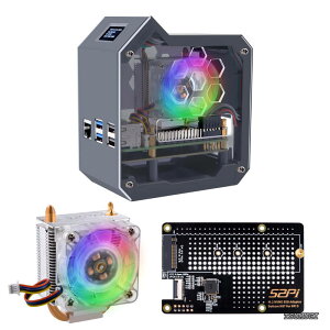 �y���������zN07 �~�j�^���[ NVMe NAS �L�b�g Raspberry Pi 5 �p�AN07 M.2 NVMe SSD Pip PCIe �y���t�F�����{�[�h�ꕔ�t���AM.2 Key-M NVMe SSD 2230/2242/2260/2280 ���T�|�[�g