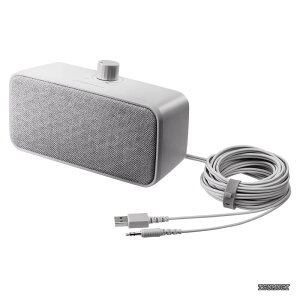 �y���������zMIMIO SOUND BOX ���茳�e���r�p�X�s�[�J�[ �L���ڑ� �͂����艹�� �X�e���I ���񂽂񑀍� �R�ێd�l �Đ��v���X�`�b�N�z�� 5.0m�����O�P�[�u�� USB���d(USB Type-A ) �A���v���� �w�b�h�z