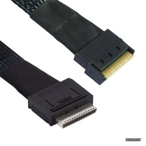 �y���������zPCIe PCI-Express SFF-8611 8i ���� SFF-8654 8i 8x �X�������C�� SSD �f�[�^�A�N�e�B�u�P�[�u�� 50cm