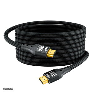 �y���������zHDMI 2.2 �P�[�u�� 5m�i96Gbps �Ή��A16K/10K/8K/4K �\���Ή��A�_�C�i�~�b�N HDR�AHDR10+�A�h���r�[�r�W�����A�h���r�[�A�g���X�ADTS:X�AHDCP 2.2&2.3 �Ή��A�҂ݍ��ݎd�グ�j�|HDMI�P�[�u���E