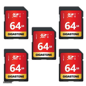 �y���������z64GB SD�J�[�h 5�Z�b�g SDXC UHS-I U1 C10 80MB/s �������[�J�[�h �t��HD �r�f�I �f�W�^���J���� �����L�^ �~�j�P�[�X5�t��
