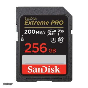 �y���������z�T���f�B�X�N ���K�i �z SD�J�[�h 256GB SDXC Class10 UHS-I V30 �ǎ�ő�200MB/s SanDisk Extreme PRO SDSDXXD-256G-GHJIN �V�p�b�P�[�W