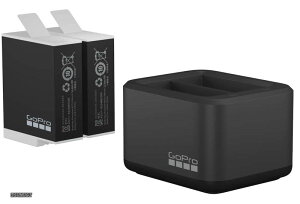 �y���������zGoPro(�S�[�v��) �f���A���o�b�e���[�`���[�W���[ + Enduro �o�b�e���[ HERO9/10 /11 �u���b�N�p 2�Z�b�g
