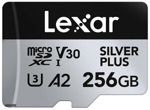 �y���������zSilver Plus 256GB Micro SD�J�[�h �ő�205MB/s MicroSDXC UHS-I�t���b�V���������[�J�[�h �A�_�v�^�[�t�� C10 U3 A2 V30�Ή� �t��HD 4K UHD ����TF�J�[�h �h���[�� �A�N�V�����J���� �g�ь^�Q�[���@