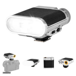 �y���������zVintage Z1+ �J�����t���b�V�� ���g�� ���^ �X�g���{ GN12 S1/S2���� �F���x 6500K±200K �œ_����28mm �[�d�� �X�s�[�h���C�g Sony Canon Nikon FujiFilm Olympus Panasonic Pentax �ɑΉ� �f�B�t���[�U�[
