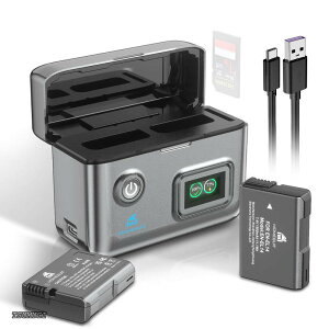 �y���������zEN-EL14a EN-EL14 �݊� �o�b�e���[ 2�� 1500mAh & LED�[�d�� 2�䓯���[�d/LED�����\��/PD15W �}���[�d/SD�J�[�h���[�t�� �Ή��@�� Nikon DF D5600 D5500 D5300 D5200 D5100 D3500 D3400 D3300 D3200 D3100 Coolpix P700