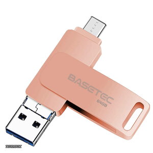 �y���������zUSB������ �X�}�z�p 3in1 �t���b�V���h���C�u Lightnin/Type-C/USB3.0 PC �p�\�R�� �����f�[�^�]�� iphone�f�[�^�ڍs iOS/Android/Mac�Ή� (�s���N 64 GB)