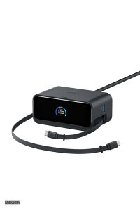 �y���������zNano Charging Station (7-in-1 100W ����莮 USB-C �P�[�u��) (USB�^�b�v �d���^�b�v) �yPSE�Z�p��K���zMacBook iPad iPhone Galaxy Android �u���b�N
