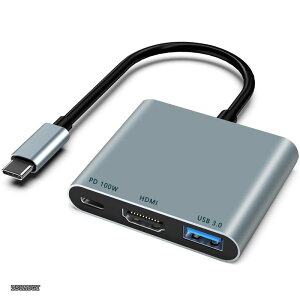�y���������zType c HDMI �A�_�v�^�^�C�vc Hdmi �ϊ� 4K @60HZ�𑜓x hdmi�|�[�gUSB 3.0�����|�[�g�^�C�v100W PD�}���[�d�|�[�g�ϊ� �A�_�v�^ UHD �^�C�v�V�[ HD MI MacBook iPad Pro iPhone 16/17 Huawei Switch Usb C �f