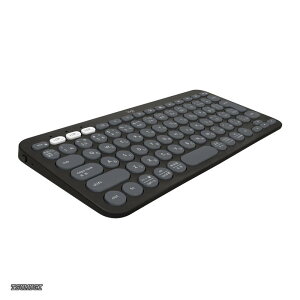 �y���������z���C�����X�L�[�{�[�h PEBBLE KEYS 2 K380sGR ���^ �y�� 415g ���^ Bluetooth Logi Bolt ���C�����X ���� �L�[�{�[�h Easy-Switch ���{��z�� �d�r����36�P�� Windows Mac iPad iOS Android Chrome K380s �O���t