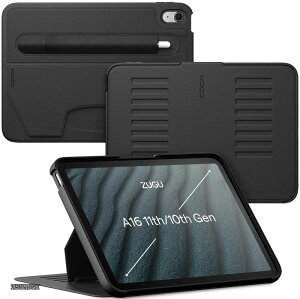 �y���������zCASE iPad �P�[�X A16 ��11���� (2025) & ��10���� (2022) 10.9�C���` �ɔ� �����Ռ��ی� 8�i�K �X�^���h �@�\ �I�[�g�X���[�v �y���z���_�[ �X�}�[�g�J�o�[ (�u���b�N)