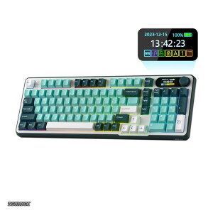 �y���������zROYAL KLUDGE S98 ���J�j�J���L�[�{�[�h�A�X�}�[�g�f�B�X�v���C����уm�u�t���A�g�b�v�}�E���g 96% ���C�����X���J�j�J���L�[�{�[�h BT/2.4G/USB-C�A�z�b�g�X���b�v�\�A�\�t�g�E�F
