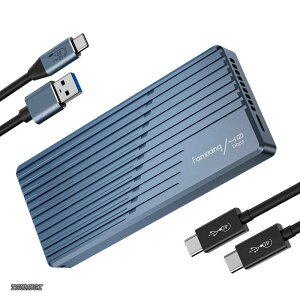 �y���������z40Gbps������ M.2 SSD �O�t���P�[�X NVMe SSD �P�[�X ������p�t�@���t�� �����M Thunderbolt 3/4 USB 4.0/3.2/3.1/3.0/2.0�Ή� 2230 2242 2260 2280(M Key)���T�|�[�g8TB�e�ʂɑΉ� 2�{�P�[�u���t�� �A���~
