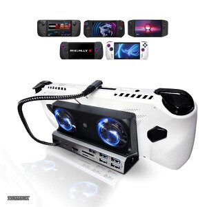 �y���������zDeck/ROG Ally X �Ή��z EGGSLINER GAMES �Q�[�~���O�h�b�N 10-in-1 �h�b�L���O�X�e�[�V���� 4K HDMI �M�K�r�b�g�C�[�T�l�b�g���� (Legion GO/MSI Claw/UMPC �Ή�)