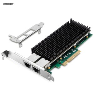 �y���������zPCI-E LAN�J�[�h�AIntel X540�`�b�v���� Intel X540-T2�݊� 10G �f���A��RJ45�|�[�g NIC�l�b�g���[�N�J�[�h PCI Express X8 �C�[�T�l�b�g�A�_�v�^�[Windows/Windows Server/Linux/FreeBSD/VMware ESXi���T�|�[