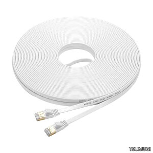 �y���������zCat7 LAN�P�[�u�� 20M �C�[�T�l�b�g�P�[�u�� �E���g���t���b�g�P�[�u�� ���� STP �ܐ܂�h�~ RJ45�R�l�N�^ �M�K�r�b�g10Gbps/600MHz �����b�L�R�l�N�^ 20M �� �Ɩ��p ���O�p (�z���C�g)