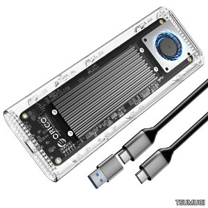 �y���������zM.2 SSD �O�t���P�[�X 40Gbps �H��s�v�ŐV USB4 M.2 NVMe SSD�P�[�X �t�@�������̓���Thunderbolt 4 SSD �P�[�X2230 2242 2260 2280(M�L�[�̂�)�Ή��AUSB4/3.2/3.0/2.0�Ή�-TCM2U4 �u���b�N