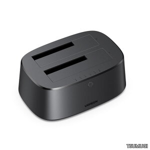 �y���������zHDD �P�[�X 2.5/3.5 �C���` HDD SSD�p �X�^���h SATA to USB 3.0 �n�[�h�f�B�X�N�P�[�X �O�t���h�b�L���O�X�e�[�V���� �N���[���@�\ 32TB�܂őΉ� UASP�Ή� TRIM�@�\���� 12V�d���A�_�v�^�t�� 