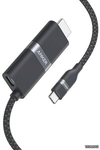 �y���������zNano USB-C & HDMI �P�[�u�� (4K ���ϋv�i�C���� 140W) 0.9m 4K 60Hz�o�� 140W PD�p�X�X���[�[�d 2in1 iPhone 16 / 15 Galaxy iPad Pro MacBook Pro/Air �e��Ή�