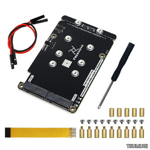 �y���������z�f���A�� M.2 NVMe SSD HAT Raspberry Pi 5�AM.2 �A�_�v�^�[ AI HAT 2 �X���b�g NAS RAID �L�b�g�A�\���b�h�X�e�[�g�h���C�u�T�C�Y 2230 2242 2260 2280�APCIe 2.0 �ő呬�x 500 MB/s�A�ڍׂȃ`���[�g���A