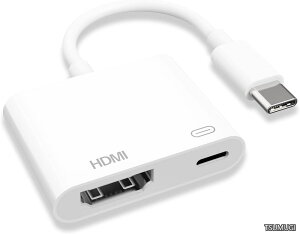 �y���������zType-C�ϊ��A�_�v�^ 2in1 �^�C�vc hdmi �ϊ� �}���[�d �ݒ�s�v �x���Ȃ� ���S HDMI�ϊ��P�[�u�� iPad/iPhone/Google Pixel/Samsung/Switch�Ή� ���{�����t