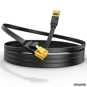 �y���������zLAN�P�[�u�� CAT7 20M �t���b�g 10Gbps/600MHz �J�e�S���[7 CAT7���� RJ45 �����b�L�R�l�N�^ STP �ܐ܂�h�~ ���� �V�[���h ���f�� ���[�^ PS3 PS4 Xbox���ɑΉ�