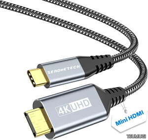 �y���������zUSB C �~�jHDMI�P�[�u�� 2.0�y4K@60Hz�f���o�͑Ή��zType-C to Mini HDMI �Ή�iPhone 16/15�AMacBook Pro�AiPad Pro�A�A�C�E�I�[�E�f�[�^�ADell�AQQH�AARZOPA�Acocopar�A�|�[�^�u�����j�^�[ 1.5M