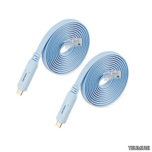 �y���������zConsole Cable 2pack USB C to RJ45 Console Cable for Cisco Routers/AP Router/Switch/Windows Linux Mac OS