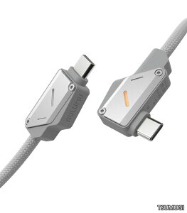 �y���������zM07 240W USB-C to USB-C �A���~�j�E�������P�[�u���bUSB 3.1 Gen2 10Gbps�b4K@60Hz �f���o�́E�}���[�d�Ή��biPhone 17/16/15 Pro Max�ANVMe SSD�AGalaxy S25/S24/S23 Ultra�AMacBook Pro �Ή� - �O���[ 3.9 FT