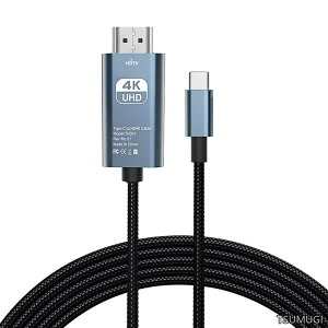 �y���������zType C HDMI �ϊ��P�[�u�� 2m�C�^�C�vC to hdmi �f���o�́y4K@60Hz HDR�Ή� ���������zUSB-C HDMI�P�[�u�� Thunderbolt 3/4 iPhone17 16 Max Plus �A�C�t�H��15 Samsung S26 25/iPad/MacBook Pro�ȂǑΉ� �X�}�zType
