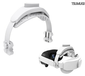 �y���������zfor Meta Quest 3S/3/2/Pro �w�b�h�X�g���b�v ���ւ̕��S���y�� �݊��i �w�b�h�o���h �����ȒP �A�N�Z�T���[ Pico4/Pro�Ȃǂ��Ή� (�z���C�g)