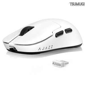 �y���������zX ATTACK SHARK AJ159�Q�[�~���O�}�E�X 56g ���y�ʃ��C�����X2.4G/USB�L�� TYPE-C �}�E�X �I���W�i���ʑ� PAW3395�Z���T26000DPI ���E�Ώ̐l�ԍH�w �����^�тɕ֗� WindowsVista/XP/7/8/10/11/MAC�Ή� �Q