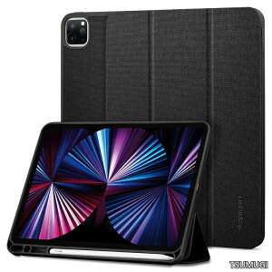 �y���������ziPad Pro 11�C���` �P�[�X (2022 2021 2020 2018)�p ��4/3/2/1/����Ή� �J�o�[ �X�^���h Apple Pencil���[ �ϏՌ� ���菝�h�~ �t�@�u���b�N �J�o�[ �Ռ� �z�� �A�[�o���t�B�b�g ACS01054 (�u���b�N