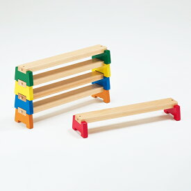 子どものバランス運動に コンパクトな平均台セット 室内用 カラー平均台（5本組） 送料無料