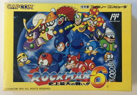 【中古】FC ロックマン6＊ファミコンソフト(箱説付)